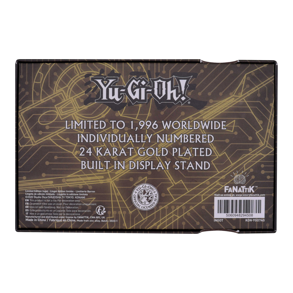 Yu-Gi-Oh! - "Duel Disk Mini" Replica 24K Gold Plated Limited Edition