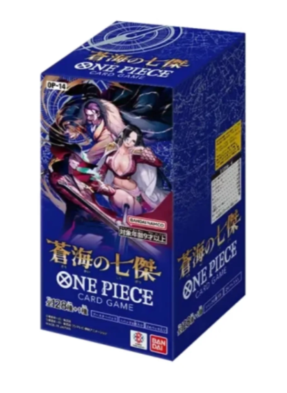 One Piece The Azure Sea's Seven OP-14 Booster Display