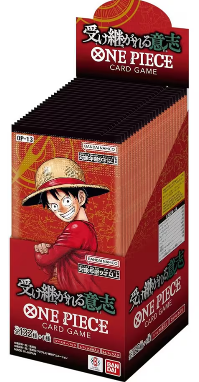 One Piece Carrying on His Will OP-13 Booster Display