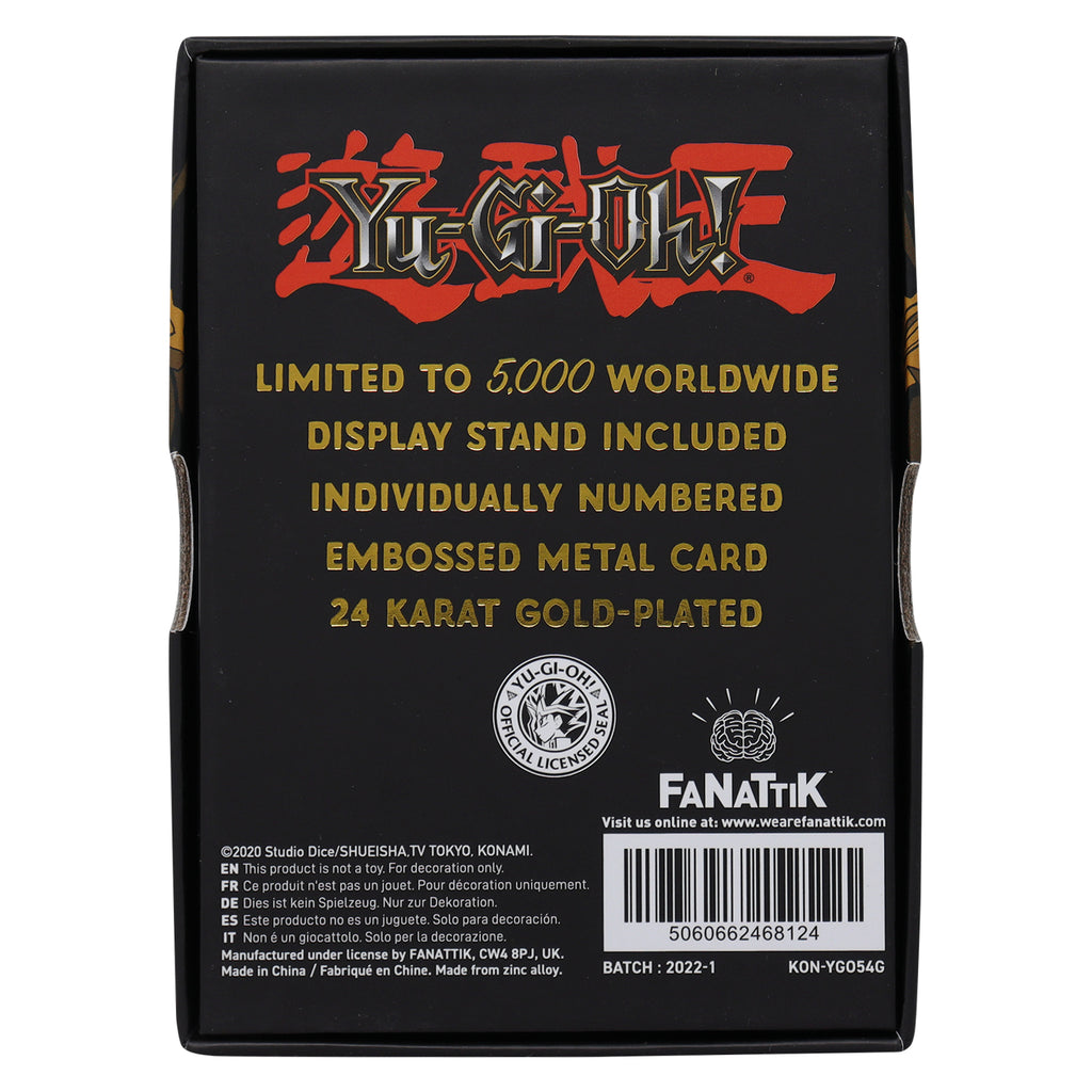 Yu-Gi-Oh! - "Time Wizard" 24K Gold Plated Ingot Limited Edition