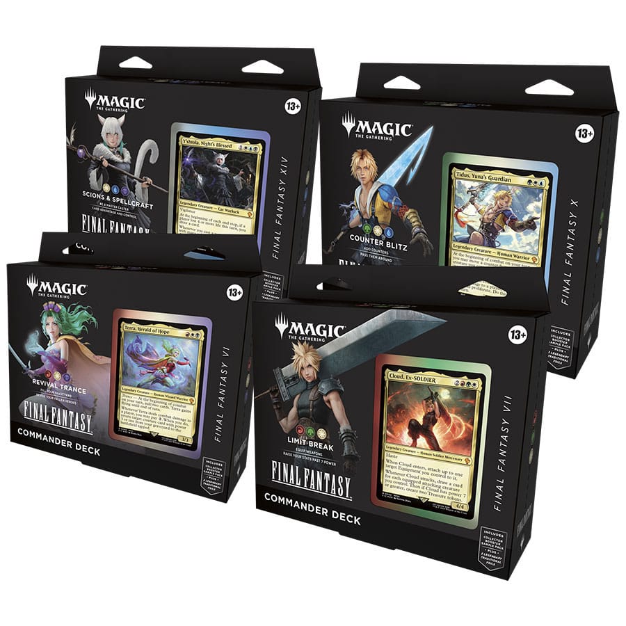 Magic the Gathering Final Fantasy Commander Decks - english